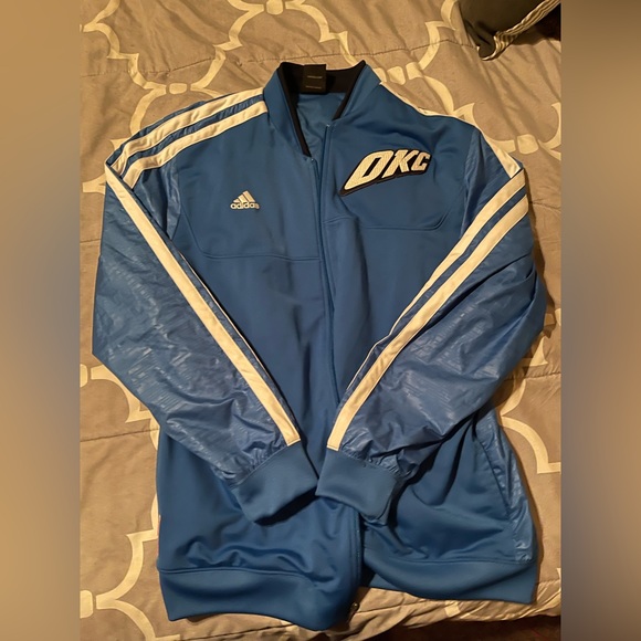 Okc thunder Adidas blue warmup jacket. 3x blue. - Picture 1 of 1